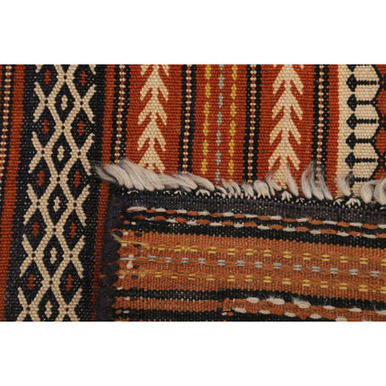 Persian Kilim 4' 10" X 6' 8" Wool Hand-Woven Kilim 4' 10" X 6' 8" (147 X 203) / Multi / Multi