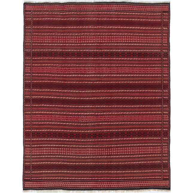 Persian Kilim Hand-Woven Wool Kilim IVA0028947 - Natalia Rugs