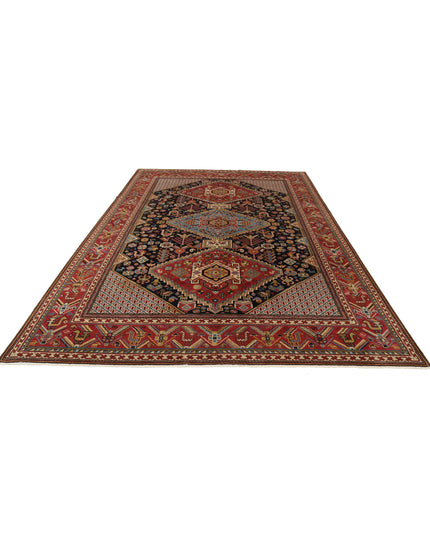 Qashqai 7' 11" X 11' 10" Hand Knotted Wool Rug 7' 11" X 11' 10" (241 X 361) / Blue / Wool
