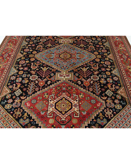 Qashqai 7' 11" X 11' 10" Hand Knotted Wool Rug 7' 11" X 11' 10" (241 X 361) / Blue / Wool