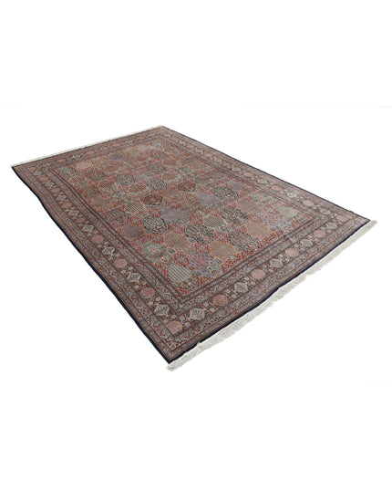 Qum 6' 0" X 9' 0" Hand Knotted Silk Rug 6' 0" X 9' 0" (183 X 274) / Rust / Silk