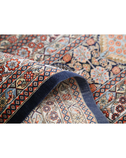 Qum 6' 0" X 9' 0" Hand Knotted Silk Rug 6' 0" X 9' 0" (183 X 274) / Rust / Silk