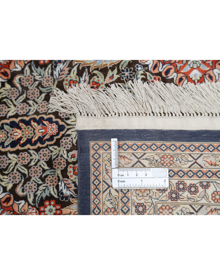 Qum 6' 0" X 9' 0" Hand Knotted Silk Rug 6' 0" X 9' 0" (183 X 274) / Rust / Silk