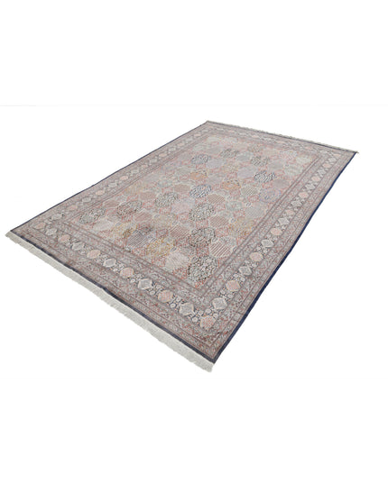 Qum 6' 0" X 9' 0" Hand Knotted Silk Rug 6' 0" X 9' 0" (183 X 274) / Rust / Silk