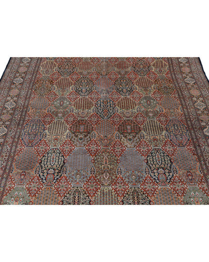Qum 6' 0" X 9' 0" Hand Knotted Silk Rug 6' 0" X 9' 0" (183 X 274) / Rust / Silk