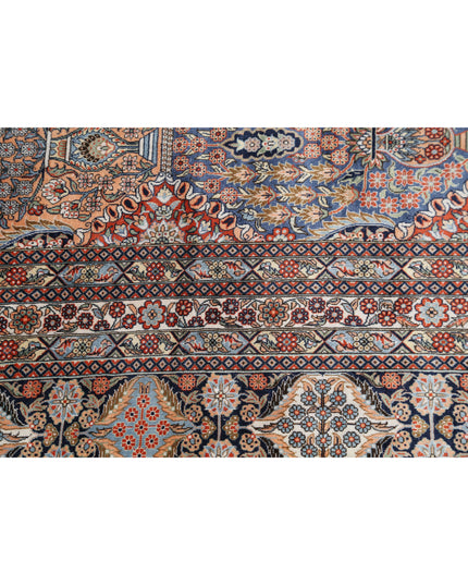 Qum 6' 0" X 9' 0" Hand Knotted Silk Rug 6' 0" X 9' 0" (183 X 274) / Rust / Silk