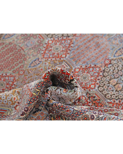 Qum 6' 0" X 9' 0" Hand Knotted Silk Rug 6' 0" X 9' 0" (183 X 274) / Rust / Silk