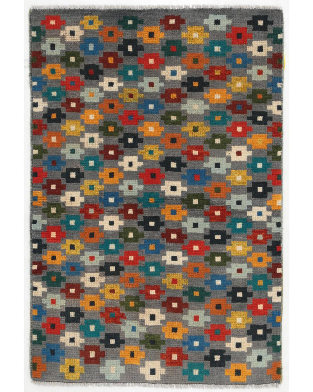 Revival 2' 7" X 3' 11" Hand Knotted Wool Rug 2' 7" X 3' 11" (79 X 119) / Grey / Wool
