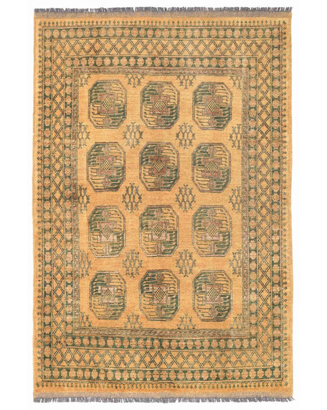 Revival 5' 8" X 8' 4" Hand Knotted Wool Rug 5' 8" X 8' 4" (173 X 254) / Gold / Wool