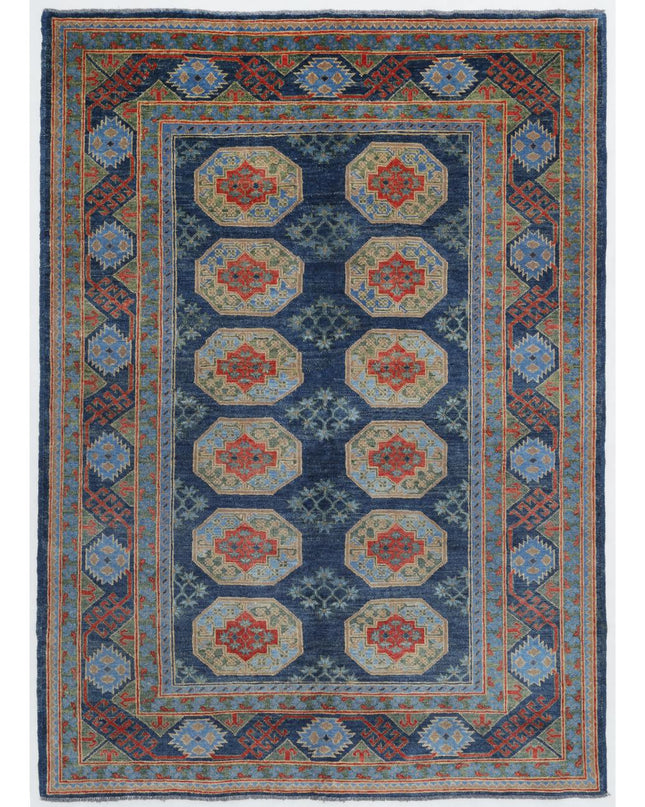 Revival 5' 7" X 7' 9" Hand Knotted Wool Rug 5' 7" X 7' 9" (170 X 236) / Blue / Wool