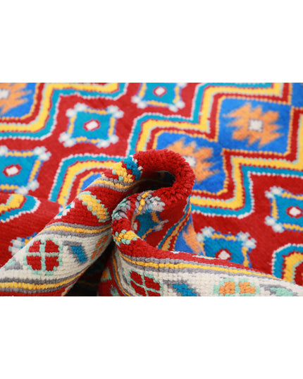 Revival 5' 0" X 6' 4" Hand Knotted Wool Rug 5' 0" X 6' 4" (152 X 193) / Red / Wool