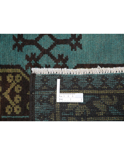 Revival 6' 7" X 9' 4" Hand Knotted Wool Rug 6' 7" X 9' 4" (201 X 284) / Green / Wool