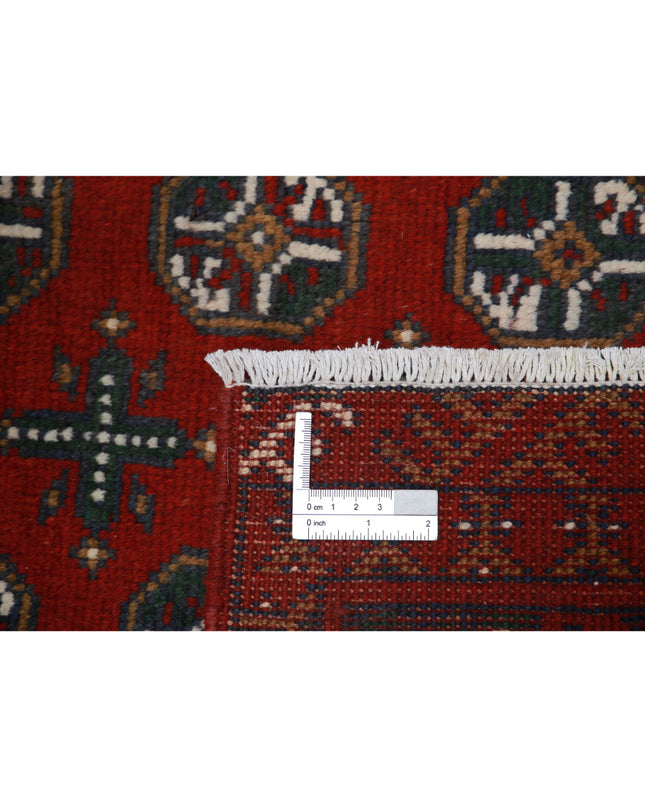 Revival 3' 5" X 4' 10" Hand Knotted Wool Rug 3' 5" X 4' 10" (104 X 147) / Red / Wool
