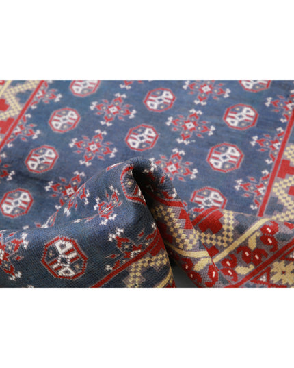 Revival 4' 1" X 5' 10" Hand Knotted Wool Rug 4' 1" X 5' 10" (124 X 178) / Grey / Wool