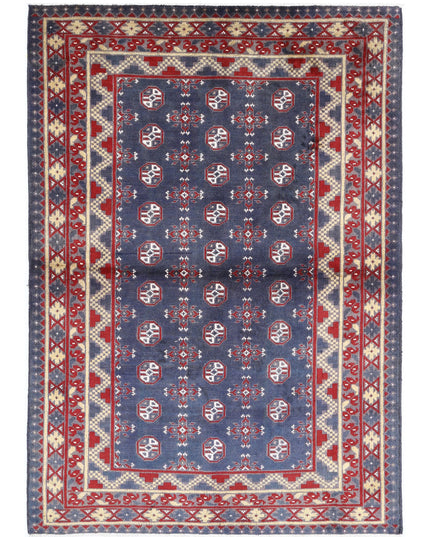 Revival 4' 1" X 5' 10" Hand Knotted Wool Rug 4' 1" X 5' 10" (124 X 178) / Grey / Wool