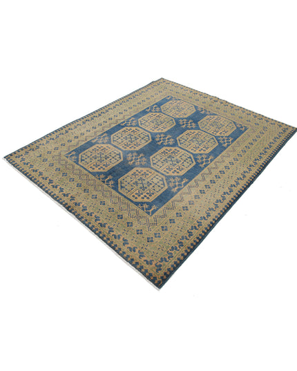 Revival 5' 1" X 6' 2" Hand Knotted Wool Rug 5' 1" X 6' 2" (155 X 188) / Blue / Wool