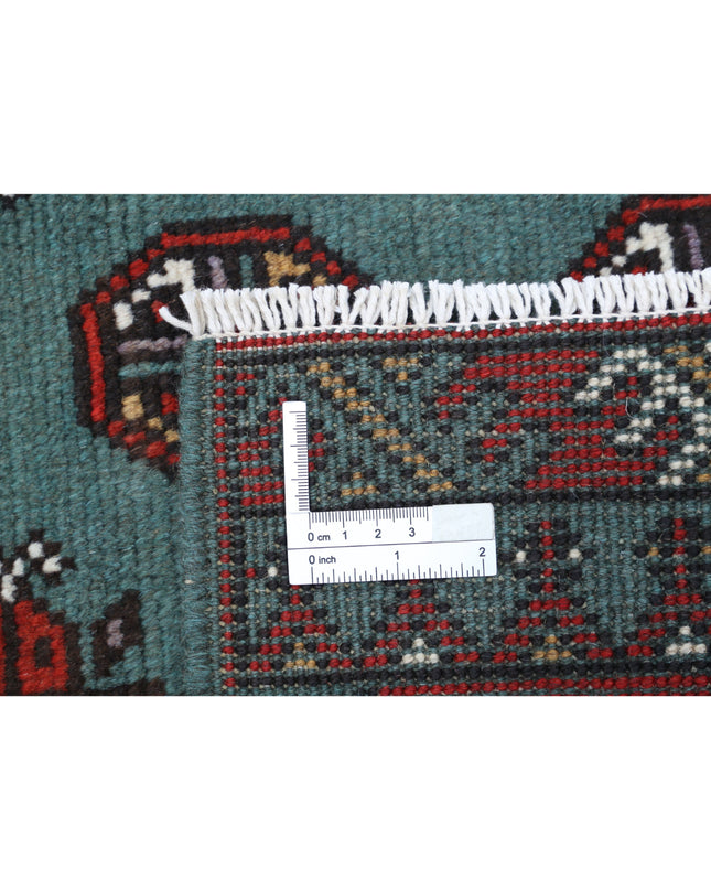 Revival 5' 0" X 6' 2" Hand Knotted Wool Rug 5' 0" X 6' 2" (152 X 188) / Green / Wool