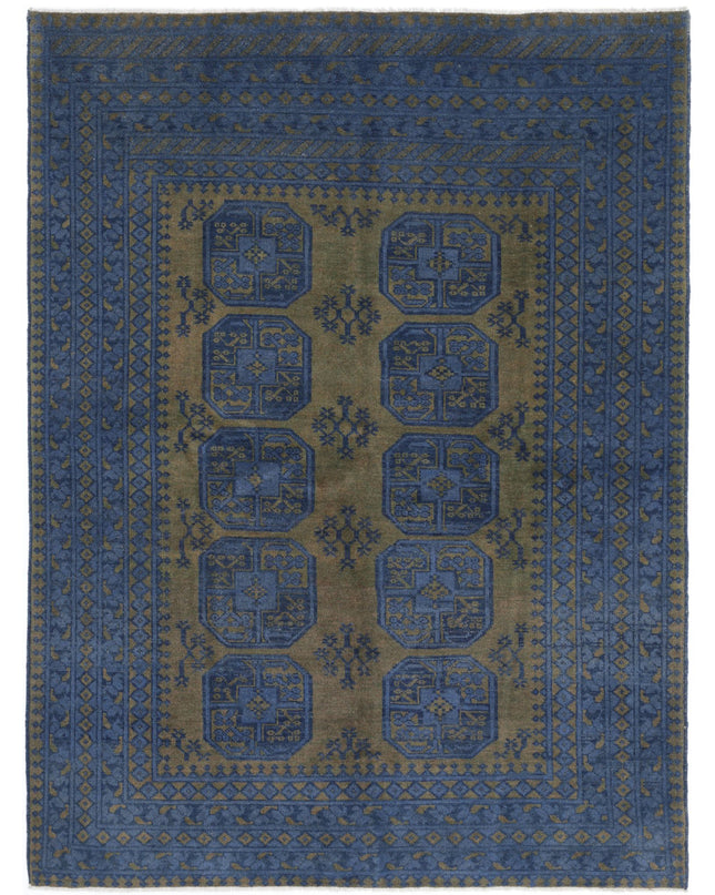 Revival 5' 8" X 7' 7" Hand Knotted Wool Rug 5' 8" X 7' 7" (173 X 231) / Green / Wool