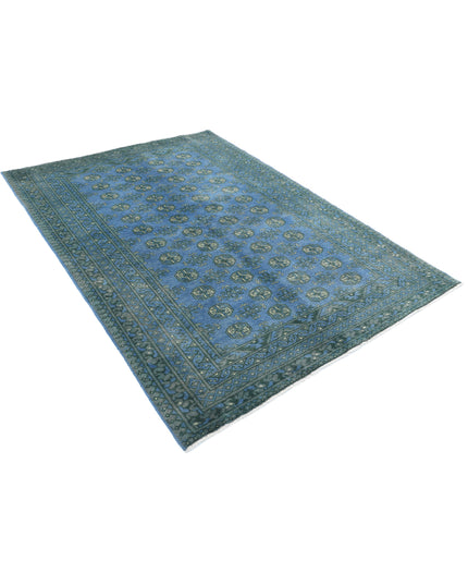 Revival 5' 5" X 7' 9" Hand Knotted Wool Rug 5' 5" X 7' 9" (165 X 236) / Blue / Wool