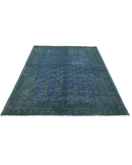 Revival 5' 5" X 7' 9" Hand Knotted Wool Rug 5' 5" X 7' 9" (165 X 236) / Blue / Wool