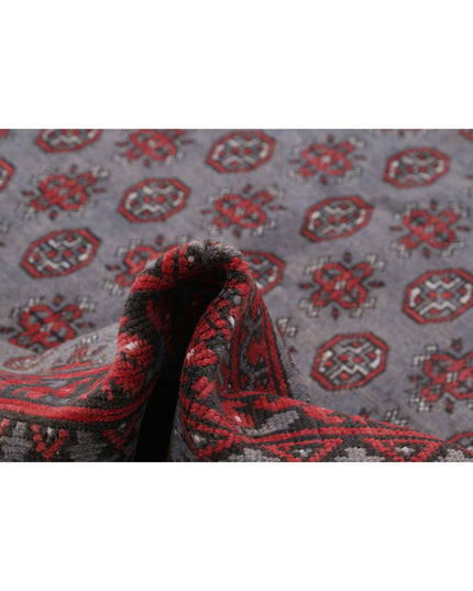 Revival 5' 5" X 7' 9" Hand Knotted Wool Rug 5' 5" X 7' 9" (165 X 236) / Grey / Wool