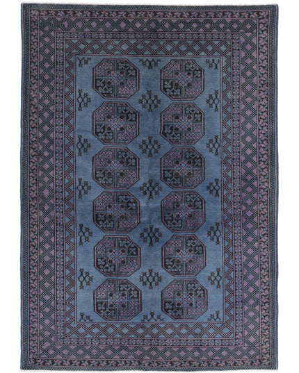 Revival 5' 8" X 8' 2" Hand Knotted Wool Rug 5' 8" X 8' 2" (173 X 249) / Blue / Wool