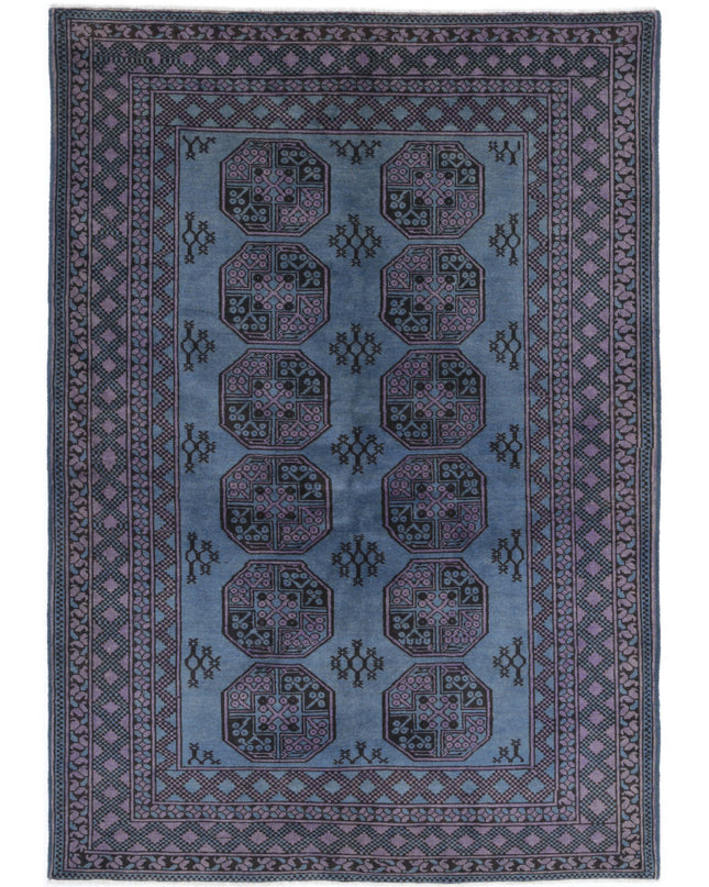 Revival 5' 8" X 8' 2" Hand Knotted Wool Rug 5' 8" X 8' 2" (173 X 249) / Blue / Wool