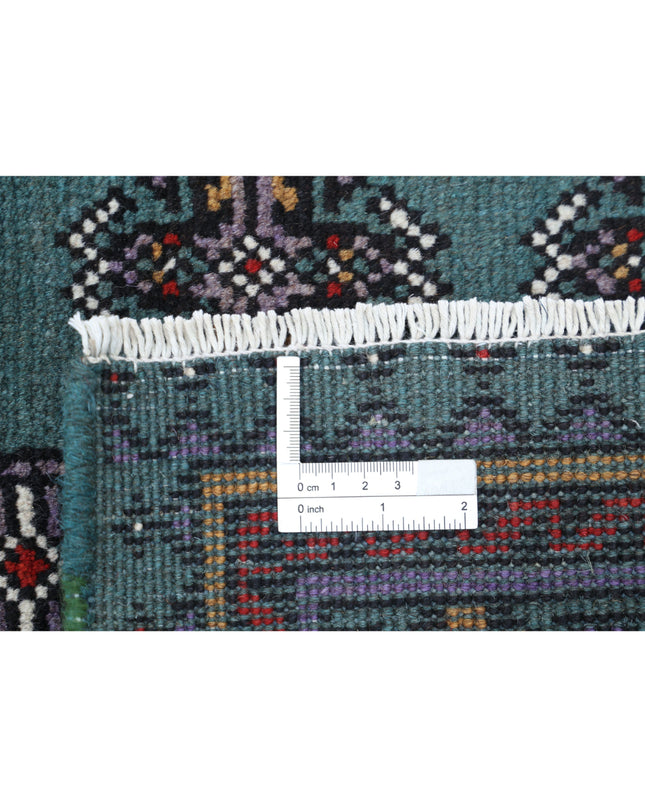 Revival 5' 7" X 7' 7" Hand Knotted Wool Rug 5' 7" X 7' 7" (170 X 231) / Green / Wool