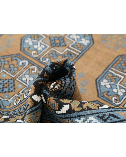 Revival 5' 7" X 7' 6" Hand Knotted Wool Rug 5' 7" X 7' 6" (170 X 229) / Brown / Wool