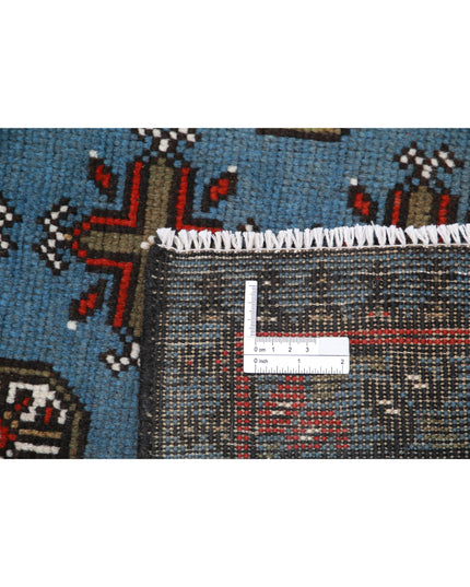 Revival 5' 7" X 7' 8" Hand Knotted Wool Rug 5' 7" X 7' 8" (170 X 234) / Blue / Wool