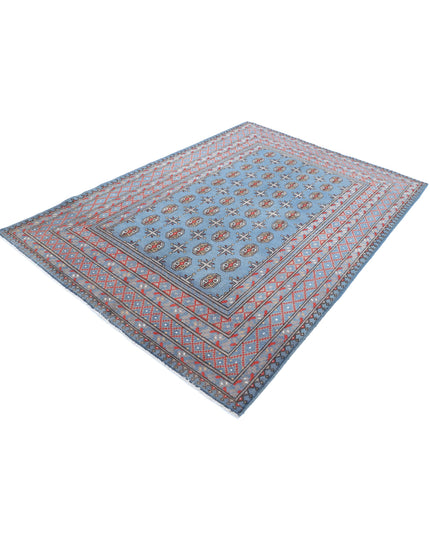 Revival 5' 7" X 8' 1" Hand Knotted Wool Rug 5' 7" X 8' 1" (170 X 246) / Blue / Wool