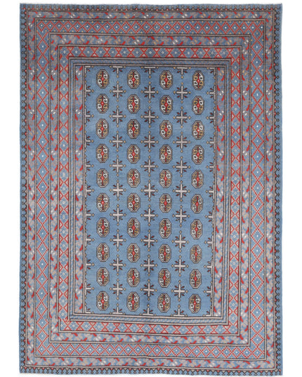 Revival 5' 7" X 8' 1" Hand Knotted Wool Rug 5' 7" X 8' 1" (170 X 246) / Blue / Wool