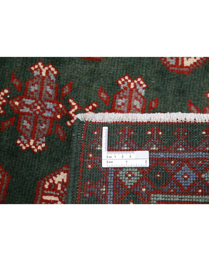 Revival 5' 11" X 7' 7" Hand Knotted Wool Rug 5' 11" X 7' 7" (180 X 231) / Green / Wool