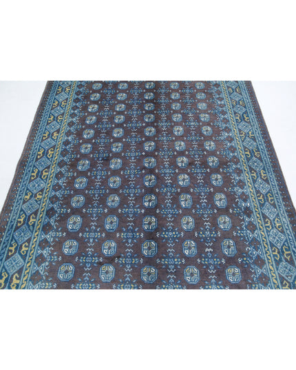 Revival 5' 6" X 7' 9" Hand Knotted Wool Rug 5' 6" X 7' 9" (168 X 236) / Purple / Wool