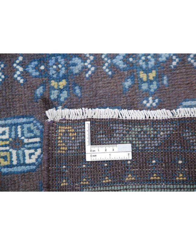 Revival 5' 6" X 7' 9" Hand Knotted Wool Rug 5' 6" X 7' 9" (168 X 236) / Purple / Wool