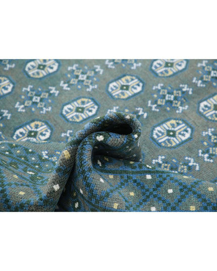 Revival 5' 7" X 7' 6" Hand Knotted Wool Rug 5' 7" X 7' 6" (170 X 229) / Grey / Wool