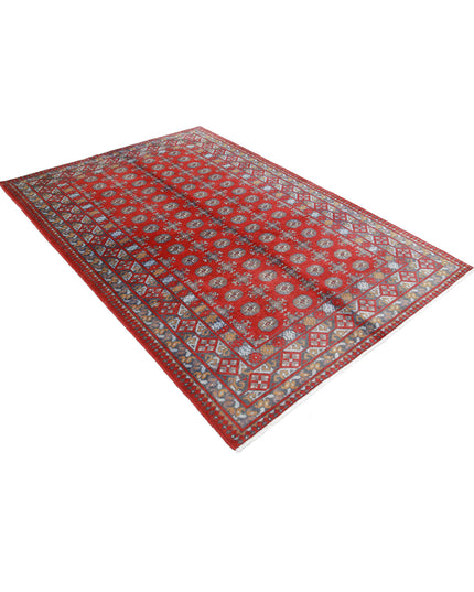 Revival 5' 3" X 7' 9" Hand Knotted Wool Rug 5' 3" X 7' 9" (160 X 236) / Red / Wool