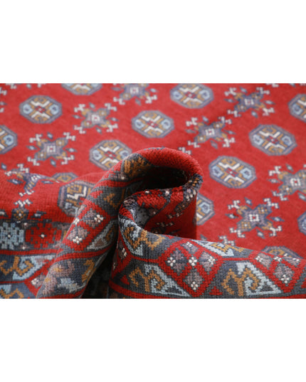 Revival 5' 3" X 7' 9" Hand Knotted Wool Rug 5' 3" X 7' 9" (160 X 236) / Red / Wool