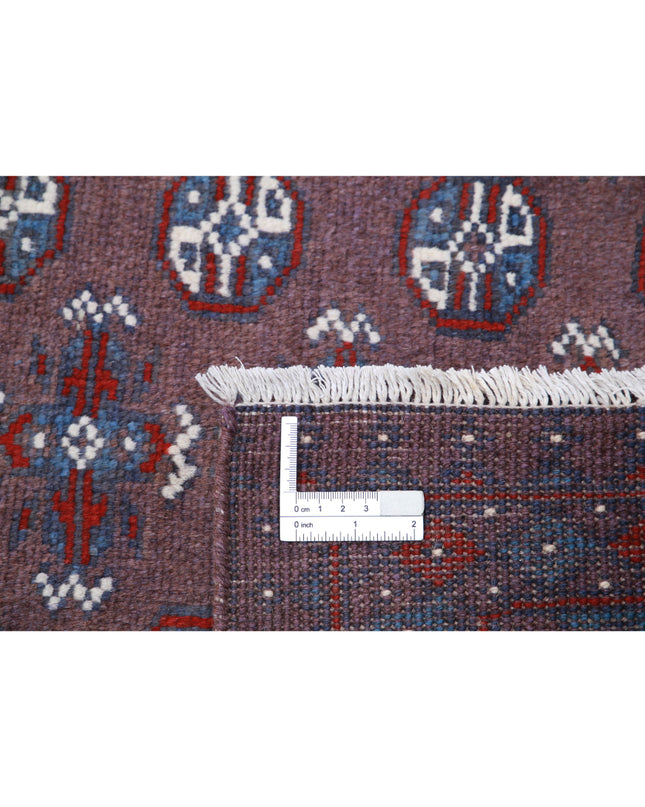 Revival 5' 3" X 7' 11" Hand Knotted Wool Rug 5' 3" X 7' 11" (160 X 241) / Purple / Wool