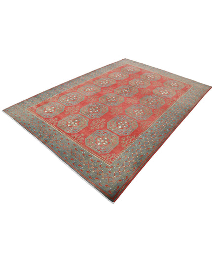 Revival 6' 8" X 9' 4" Hand Knotted Wool Rug 6' 8" X 9' 4" (203 X 284) / Red / Wool