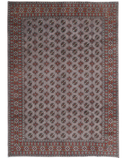 Revival 6' 7" X 9' 4" Hand Knotted Wool Rug 6' 7" X 9' 4" (201 X 284) / Grey / Wool