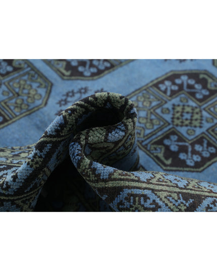 Revival 6' 8" X 9' 4" Hand Knotted Wool Rug 6' 8" X 9' 4" (203 X 284) / Blue / Wool