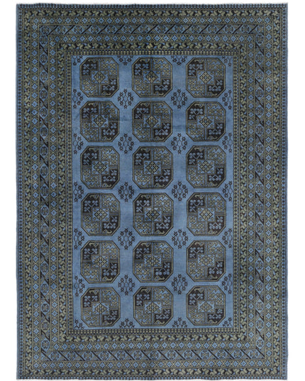 Revival 6' 8" X 9' 4" Hand Knotted Wool Rug 6' 8" X 9' 4" (203 X 284) / Blue / Wool
