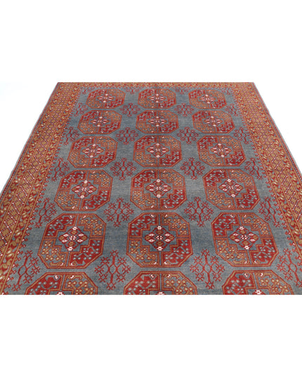 Revival 6' 8" X 9' 5" Hand Knotted Wool Rug 6' 8" X 9' 5" (203 X 287) / Grey / Wool