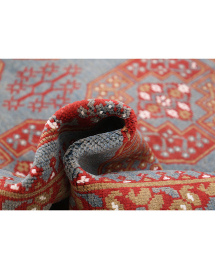 Revival 6' 8" X 9' 5" Hand Knotted Wool Rug 6' 8" X 9' 5" (203 X 287) / Grey / Wool