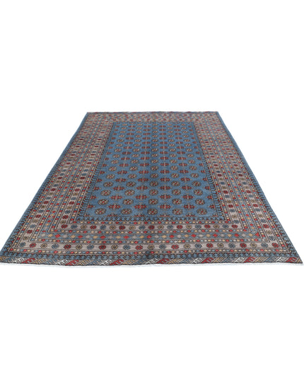 Revival 6' 8" X 9' 7" Hand Knotted Wool Rug 6' 8" X 9' 7" (203 X 292) / Blue / Wool