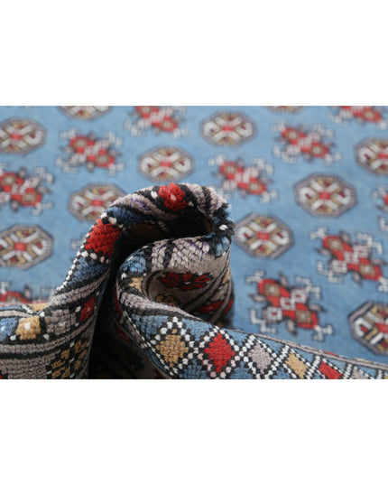 Revival 6' 8" X 9' 7" Hand Knotted Wool Rug 6' 8" X 9' 7" (203 X 292) / Blue / Wool