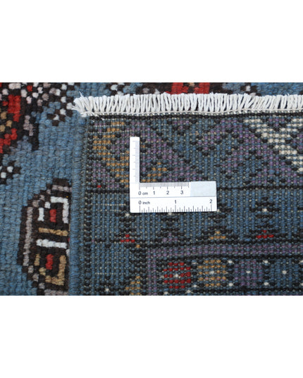 Revival 6' 8" X 9' 7" Hand Knotted Wool Rug 6' 8" X 9' 7" (203 X 292) / Blue / Wool