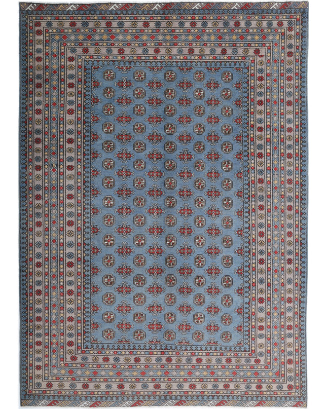 Revival 6' 8" X 9' 7" Hand Knotted Wool Rug 6' 8" X 9' 7" (203 X 292) / Blue / Wool