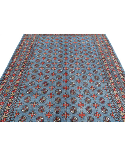 Revival 6' 8" X 9' 7" Hand Knotted Wool Rug 6' 8" X 9' 7" (203 X 292) / Blue / Wool